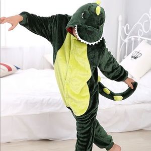 Like new Dinosaur One piece jammies size S (7/8)
